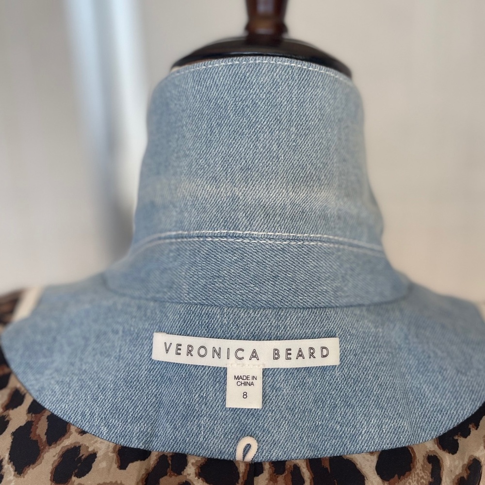 Veronica Beard Denim Miller Dickey Jacket sz 8 - Picture 8 of 13